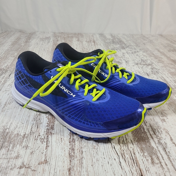 Men's Brooks Launch Running shoes Blue /Yellow - Picture 1 of 5